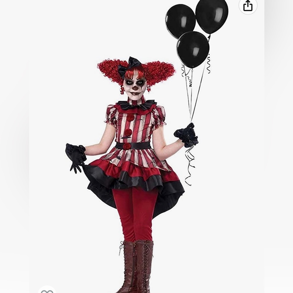 Kids medium Killer Clown costume.